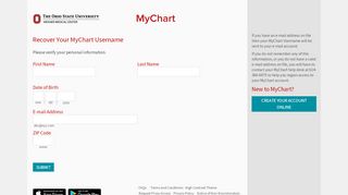 
                            3. MyChart - Login Recovery Page - Osumychart Com Portal