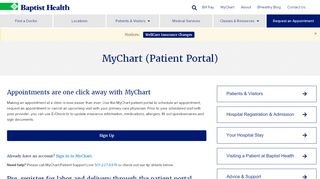 
                            6. MyChart (Patient Portal) | Baptist Health | Log in to Your Account - Mychart Portal Baptist Memphis