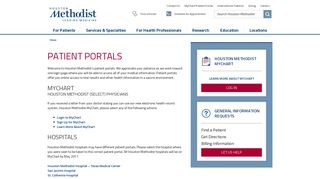 
                            3. MyChart Patient Portal | Houston Methodist - My Methodist Portal