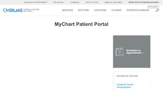 
                            2. MyChart Patient Portal | Overlake Medical Center - Overlake Hospital One Chart Login