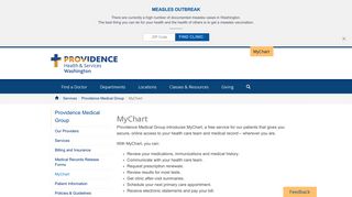 
                            8. MyChart | Providence Washington - My Providence Portal