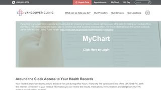 
                            4. MyChart | Vancouver Clinic - Tvc Patient Portal