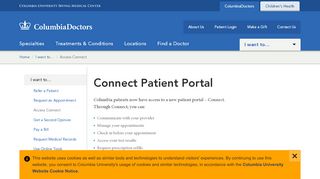 
                            4. myColumbiaDoctors Patient Portal | ColumbiaDoctors Children's Health - Nycva Patient Portal