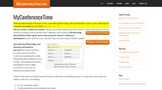 MyConferenceTime.com – Paperless Online Parent-Teacher ... - Myconferencetime Portal