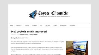 
                            7. MyCoyote is much improved – Coyote Chronicle CSUSB - Mycoyote Portal Login