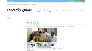 
                            5. myCTCA - Cancer Fighters - Ctca Patient Portal Login
