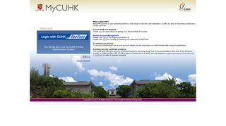 
MyCUHK - your personal portal to CUSIS and a wide range of ...  

