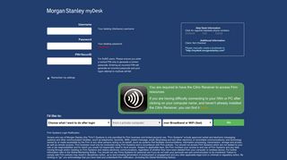 
                            1. mydesk - Morgan Stanley - Morgan Stanley Remote Portal