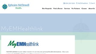 
                            2. MyEMHealthlink - Ephraim McDowell Health - Emrmc Patient Portal