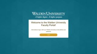 
MyFaculty Portal - Walden University
