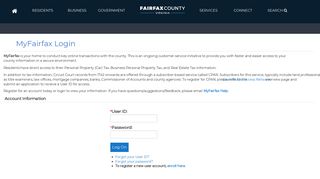 
                            1. MyFairfax - Fairfax County, Virginia - Fairfax County Portal