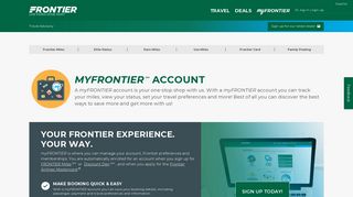 
                            2. myFrontier | Frontier Airlines - Www Myfrontier Org Login