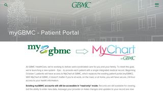 
                            3. myGBMC - GBMC HealthCare in Baltimore, MD - Gbmc Portal
