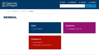 
                            5. MyGlasgow - IT Services - WebMail - University of Glasgow - Sharepoint Portal Glasgow