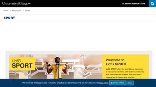 
                            5. MyGlasgow - Sport - University of Glasgow - Glasgow Life Online Booking Portal