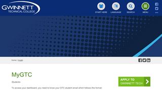 MyGTC | Gwinnett Technical College - Gwinnett Tech User Portal