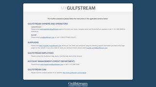 
                            3. myGulfstream.com Login Help - Gulfstream: Login - Mail Mygulfstream Com Login