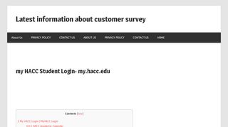 
                            8. myHACC Login - Student Portal Login - My Hacc Portal Portal