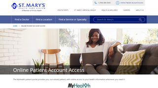 
                            7. MyHealth Patient Portal - St. Mary's Hospital and Health Care ... - Trinity Health Easy Access Portal