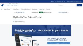 
                            4. MyHealthONE Patient Portal | HealthONE - Healthone Physician Portal