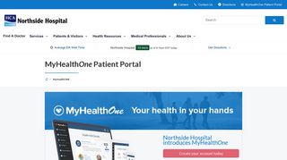 
                            3. MyHealthONE Patient Portal | Northside Hospital | St. Petersburg, FL - Www Northsidehospital Com Patient Portal