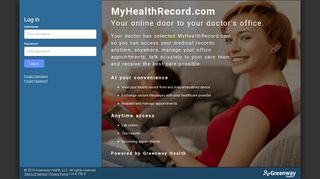
MyHealthRecord: Log In  
