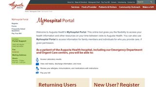 
                            2. MyHospital Portal | Februarya Health - Augusta Health Patient Portal
