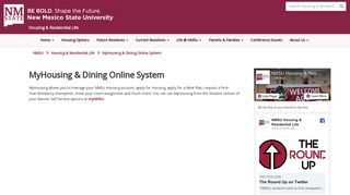 
                            4. MyHousing & Dining Online System - NMSU Housing - New ... - Mynmsu Housing Portal