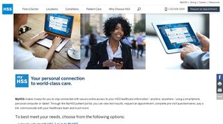 
                            5. MyHSS: Your personal connection to world class care - HSS - Nycva Patient Portal