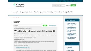 
                            3. MyHydro - BC Hydro - Bc Hydro My Account Portal
