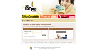 
MyIDTPin.com - Login Page
