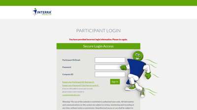MyInterra Health - Participant Dashboard