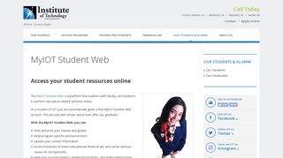 
                            6. MyIOT Student Web | Online Student Resources – Student ... - Iot Salem Student Portal