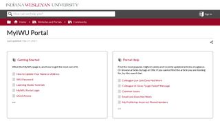 
                            2. MyIWU Portal - Indiana Wesleyan University Support Knowledge Base - Iwu Online Portal Login