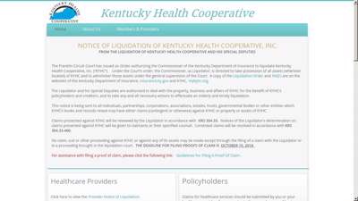 mykyhc.org - Kentucky Health Cooperative Placed In Liquidation