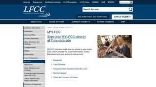 MYLFCC - lf.my.vccs.edu  Lord Fairfax Community College
