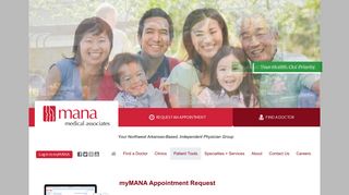 myMANA Appointment Request - Medical Associates of ...