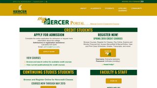 
                            1. MyMercer Portal - Mercer County Community College - Mccc Student Portal