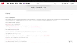 
                            4. myNB Rewards FAQ - New Balance - New Balance Rewards Portal