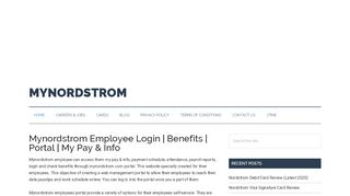
                            3. Mynordstrom Employee Login | Benefits | Portal | My Pay & Info - Nordstrom Employee Portal