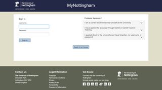 
                            1. MyNottingham - University of Nottingham - Mynottingham Portal