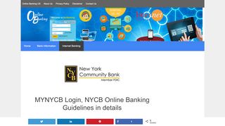 MYNYCB Login, NYCB Online Banking Guidelines in Details