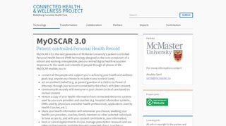 
MyOSCAR 3.0 | Connected Health & Wellness Project  
