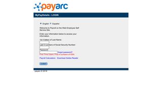 
                            2. mypaydetails - Payroll On The Web Portal