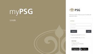 
                            4. myPSG: PSG - Psg Login
