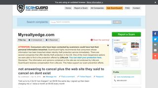 
                            5. Myrealtyedge.com >> 3 complaints & reviews | SCAMGUARD™ - Myrealtyedge Portal