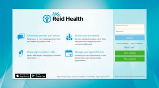 
                            1. MyReidHealth - Login Page - Reid Patient Portal