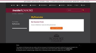 
MyRoanoke - Roanoke College
