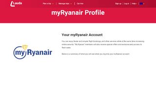 
                            4. myRyanair Profile - Laudamotion - Myryanair Portal