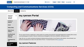 
                            1. my.ryerson Portal - Computing and Communications Services ... - Rams Portal Ryerson